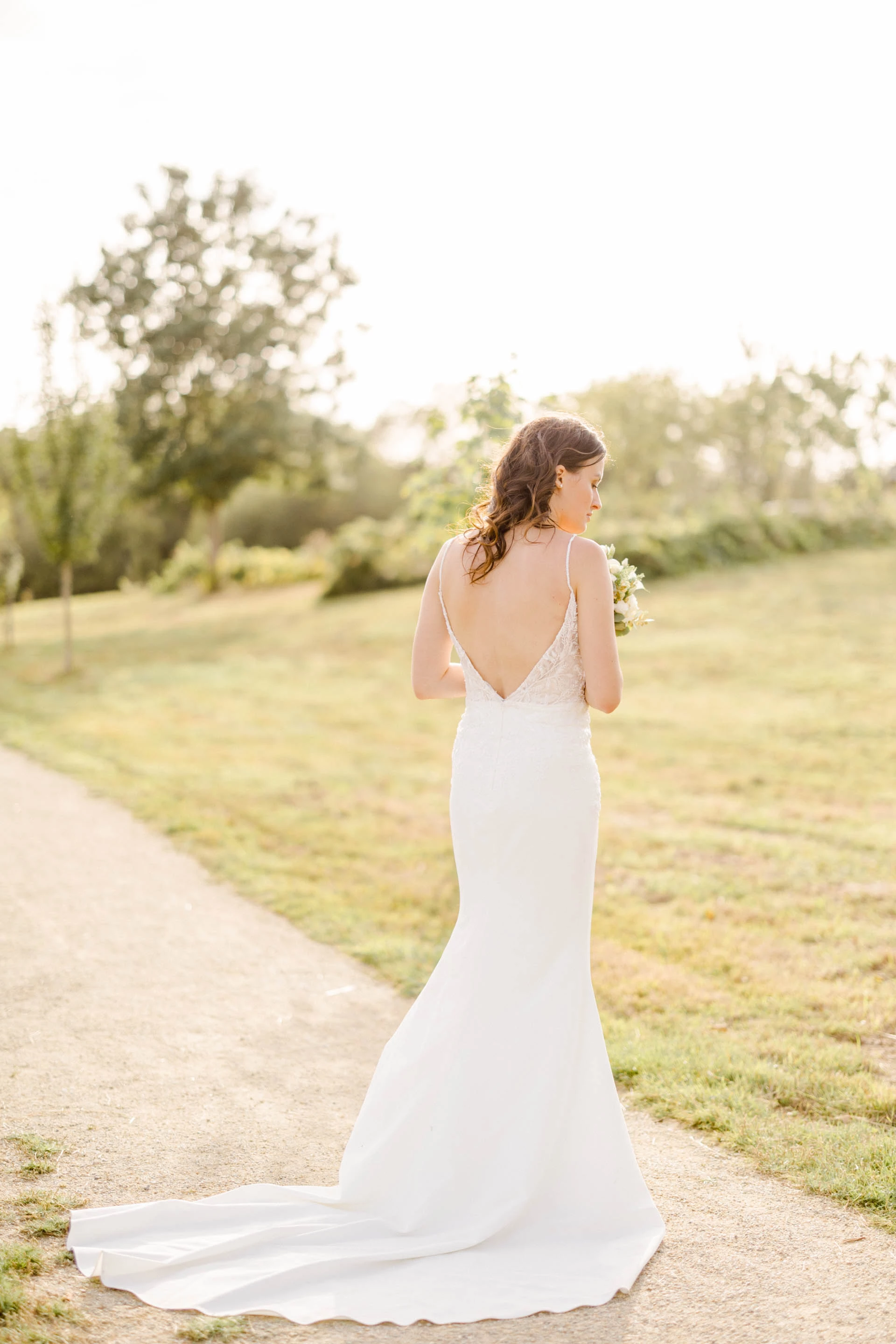 robe marron gris mariage